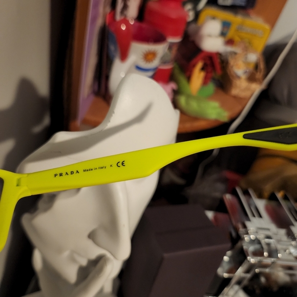 Prada Neon Yellow Sunglasses- Prada Shades - Picture 11 of 16